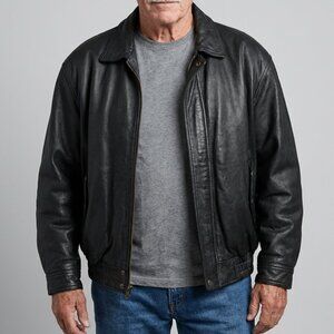 St. John's Bay Black Leather Jacket